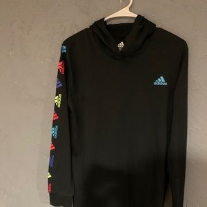 (SOLD) Boy's long sleeve hooded shirt 14/16